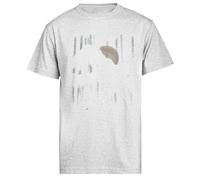 Jinbetee A Wolf in The Night T-Shirt Manica Corta Grigia da Uomo