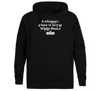 Jinbetee A Womans Place White House Felpa con Cappuccio Unisex con Cappuccio Nero