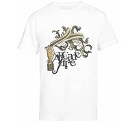 Jinbetee Arcade Fire - Funeral T-Shirt Bianca da Uomo A Maniche Corte