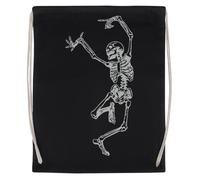 Jinbetee Danza Con la Morte Borsa Da Palestra Nera In Cotone Riutilizzabile Black Gym Bag Cotton Reusable Sport Sack