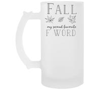 Jinbetee Fall My Second Favorite Bicchiere Di Birra Trasparente Con Manico Transparent Beer Glass Drinking Cup With Handle