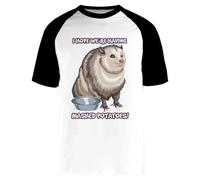 Jinbetee I Hope Were Having Mashed T-Shirt Bianca Unisex da Baseball Manica Corta White Unisex Baseball Tee Short Sleeve T-Shirt