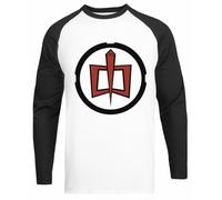 Jinbetee Il più Grande Eroe Americano Maglietta Bianca da Baseball Unisex con Maniche Nere