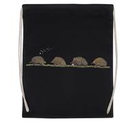 Jinbetee Il Treno Dell'Amore Borsa Da Palestra Nera In Cotone Riutilizzabile Black Gym Bag Cotton Reusable Sport Sack