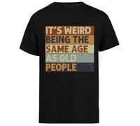 Jinbetee Its Weird Being The Same Age T-Shirt Manica Corta da Uomo Nera