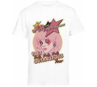 Jinbetee Jem And The Holograms Tour T-Shirt Bianca da Uomo A Maniche Corte