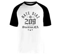 JINBETEE Kill Or Be Killed - Nate Diaz T-Shirt Bianca A Maniche Corte con Maglietta da Baseball Unisex