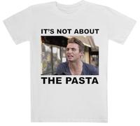Jinbetee Non È Una Questione di Pasta! Bianca A Maniche Corte per Bambini White Kids Tee Short Sleeve T-Shirt