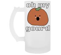 Jinbetee Oh My Gourd Puns Its Fall Yall Bicchiere Di Birra Trasparente Con Manico Transparent Beer Glass Drinking Cup With Handle