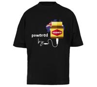Jinbetee Powered By Vegemite T-Shirt Oversize Unisex Nera Baggy Tee