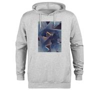 Jinbetee Riflessi Felpa con Cappuccio Unisex con Cappuccio Grigio