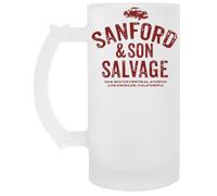 Jinbetee Sanford & Son Bicchiere Di Birra Trasparente Con Manico Transparent Beer Glass Drinking Cup With Handle