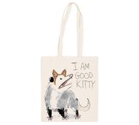 Jinbetee Sono Un Bravo Gattino Borsa shopping beige Totebag riutilizzabile Beige Totebag Shopping Bag Reusable