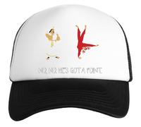 Jinbetee Spalla Angelo E Diavolo Cappellino da Baseball per Bambini Bianco White Kids Baseball cap Unisex Snapback