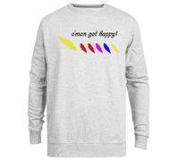 Jinbetee The Partridge Family Cmon Get Happy Maglia Unisex Girocollo Grigia