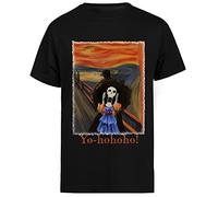 Jinbetee Urla Il Re Dell'anima Brook Yo-Hohoho! T-Shirt Manica Corta da Uomo Nera