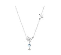 JINBIXIANGDJKS Collana con Ciondolo A Farfalla, Nappa, Design di Nicchia, personalità Semplice