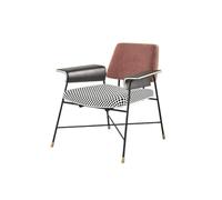 JINBIXIANGDJKS Divano In Ferro, Poltrona Leggera, Lusso, Moderno, Semplice, Soggiorno, Balcone, Sedia For Il Tempo Libero(Coffee)