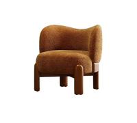 JINBIXIANGDJKS Divano Singolo In Legno Massello Dal Design Semplice Ed Elegante, For Balcone, Soggiorno, Camera Da Letto, Tempo Libero.(Caramel)