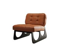 JINBIXIANGDJKS Divano Singolo Retrò, Design Semplice, Balcone, Soggiorno, Soggiorno In Legno Massello, For Il Tempo Libero(Brown)