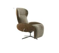 JINBIXIANGDJKS Poltrona Reclinabile For Pausa Pranzo, Soggiorno, Casa, Girevole, Semplice, Design Alla Moda, Sedia For Il Tempo Libero(Khaki)