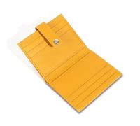 JINBIXIANGDJKS Portafoglio Alla Moda Semplice Con Porta Carte Multiuso, Portafoglio Doppio Pieghevole, Portamonete Corto(Yellow)