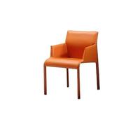 JINBIXIANGDJKS Sedia Da Pranzo Con Braccioli E Schienale, Design Semplice E Alla Moda, Sedia For La Casa(Orange)
