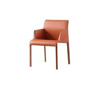 JINBIXIANGDJKS Sedia Da Pranzo Con Braccioli E Schienale, Design Semplice E Alla Moda, Sedia For La Casa(Matte orange)