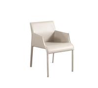 JINBIXIANGDJKS Sedia Da Pranzo Con Braccioli E Schienale, Design Semplice E Alla Moda, Sedia For La Casa(White)