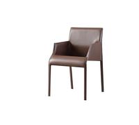 JINBIXIANGDJKS Sedia Da Pranzo Con Braccioli E Schienale, Design Semplice E Alla Moda, Sedia For La Casa(Brown)