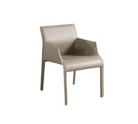 JINBIXIANGDJKS Sedia Da Pranzo Con Braccioli E Schienale, Design Semplice E Alla Moda, Sedia For La Casa(Mocha color)