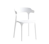 JINBIXIANGDJKS Sedia Da Pranzo In Plastica Dal Design Semplice Ed Elegante, For Casa, Tempo Libero, Caffetteria(White)