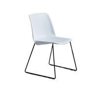 JINBIXIANGDJKS Sedia Da Pranzo In Plastica For Soggiorno, Ristorante, Bed And Breakfast, Schienale For Il Tempo Libero(White)