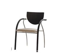 JINBIXIANGDJKS Sedia Da Pranzo Leggera, Di Lusso, Alla Moda, Dal Design Semplice, For Il Tempo Libero, Retrò.(Black)