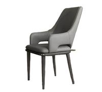 JINBIXIANGDJKS Sedia Da Pranzo Leggera Di Lusso Con Schienale Moderno E Semplice Da Negoziare(Gray)
