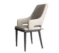 JINBIXIANGDJKS Sedia Da Pranzo Leggera Di Lusso Con Schienale Moderno E Semplice Da Negoziare(Light Grey)