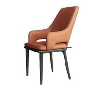 JINBIXIANGDJKS Sedia Da Pranzo Leggera Di Lusso Con Schienale Moderno E Semplice Da Negoziare(Orange)