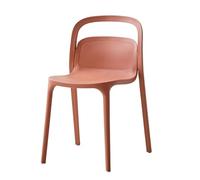 JINBIXIANGDJKS Sedia In Plastica For La Casa, For Il Tempo Libero E La Moda, Con Schienale(Red,StyleA)
