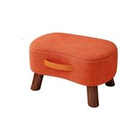 JINBIXIANGDJKS Sgabello Basso For La Casa, Sedia Robusta E Durevole, Sgabello Morbido For Cambiare Le Scarpe.(Orange,27)