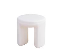 JINBIXIANGDJKS Sgabello Basso In Plastica Semplice For Il Soggiorno, For Cambiare Le Scarpe, For Il Tempo Libero(White)