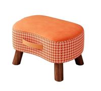 JINBIXIANGDJKS Sgabello For La Casa Robusto E Durevole, Poltrona Da Soggiorno Di Alta Qualità Con Rivestimento Morbido For Cambiare Le Scarpe(Orange)