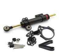 JINCANXIANG Kit di Supporto per stabilizzatore Ammortizzatore sterzo per Moto CNC per Ducati Superbike 848 1098 1198 S/R/SP/Evo 2008-2012 Dispositivo Anti-Vibrazione(Damper n Bracket 2)