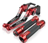JINCANXIANG per Hon&da XL 650 V Transalp XLV 650 2001-2007 2002 2003 2004 2005 2006 Moto Regolabile Leva di Frizione del Freno Manubrio Manopole(Red 1)
