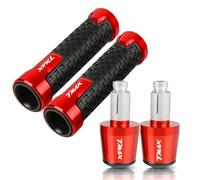 JINCANXIANG per Yama&ha T-Max TMAX 530 500 TMAX530 2001 2002 2003 2004 2005 2006 2007 CNC Moto Leve Freno Frizione Manubrio Manopole estremità (Color : Red 2)