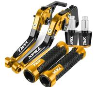 JINCANXIANG per Yama&ha T-Max TMAX 530 500 TMAX530 2001 2002 2003 2004 2005 2006 2007 CNC Moto Leve Freno Frizione Manubrio Manopole estremità (Color : Gold 3)