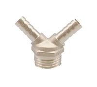 JINchao-accessori per tubi d'ottone, Brass 2 Barb tubo Fitting, 1/2" maschio 8 millimetri Discussione / 10mm tubo tubo d'acqua a spruzzo Dispositivo adattatore connettore di accoppiamento spinato , ri