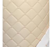 JINDAOSH Tessuto in Pelle Strutturato Tessuto Ecopelle Tappezzeria Tessuto for Mobili in Ecopelle, Trapuntato, al Metro per Cuscini Auto 100 * 155cm(Color:Beige)