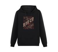 JINDIAOWENJU Bad Company Feel Like Makin Love Straight Shooter Album Rock Band Unisex Hoody with Pocket Black XXXL
