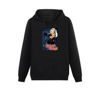 JINDIAOWENJU Barb Wire Cult Movie Sci Fi Pamela Anderson Comic Book Hoody Unisex Long Sleeve Hooded with Pocket Black M