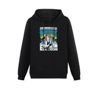 JINDIAOWENJU Barbarella Jane Fonda Roger Vadim Czech Poster Polish Retro Hoody Unisex Long Sleeve Hooded with Pocket Black L